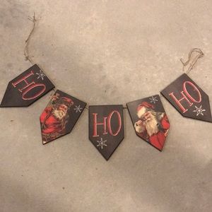 Christmas wooden banner